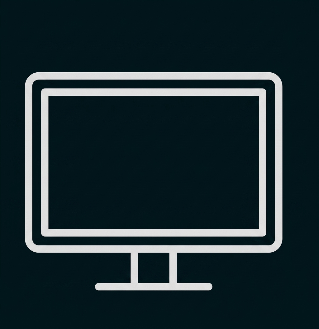 Einfaches Monitor-Symbol
